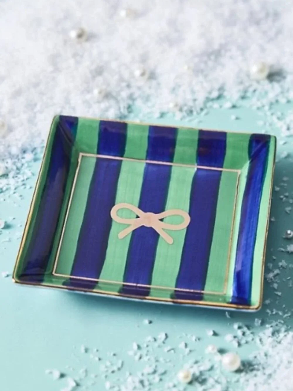 Anthropologie Penny Vanity Trinket Tray, Bow